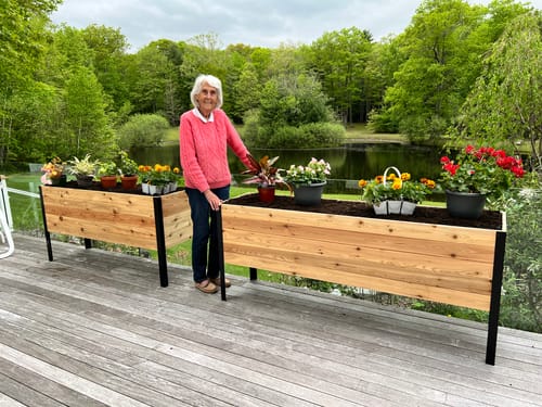 Customer photo review of 18" x 72" Raised Garden Bed