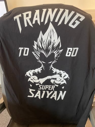Customer photo review of Super Saiyan - Premium T-Shirt Unisex Backprint