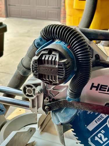Customer photo review of Hercules 12" Sliding Compound Miter Saw Dust Collection