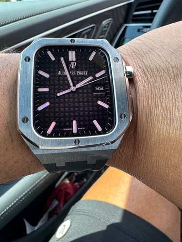Customer photo review of WatchBand Steel Armor+ Silicone