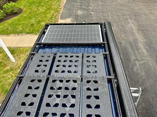 Customer photo review of Flush Mount Solar Panel Brackets - Stainless - Set of 2