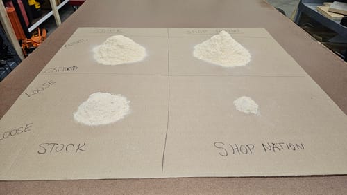 Customer photo review of Dewalt DW715/716 12" Non-Sliding Miter Saw Dust Collection