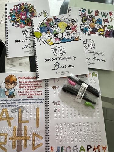 Customer photo review of 1 x Set Groove Calligraphy ™ Reusable Copybooks