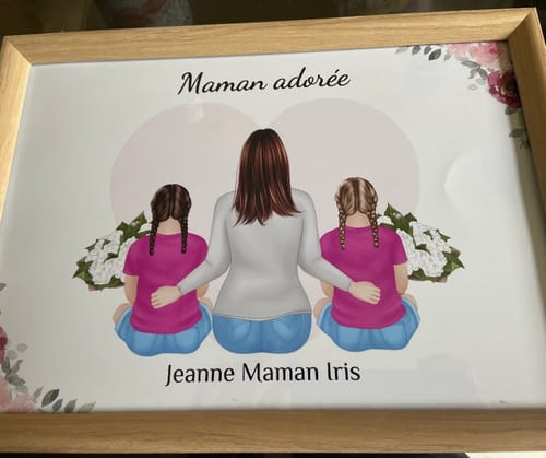 Customer photo review of Affiche Personnalisée - Maman et Enfants - Fête des mères