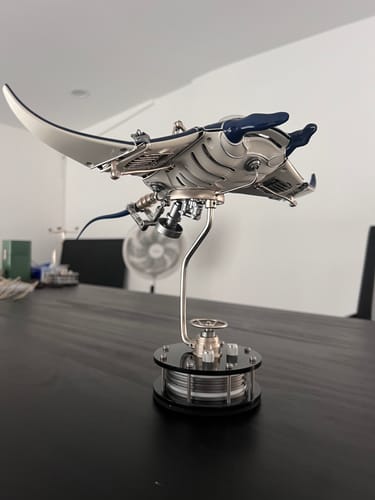 Customer photo review of STEAMPUNK MANTA RAY 3D METAL MODEL