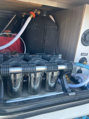 Customer photo review of RV Water Filter System, 3 Stage Premium RV Water Filtration System, for RVs, Campers Made by Glacier Fresh