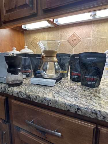 Customer photo review of We The People Sample Pack WHOLE BEAN ONLY