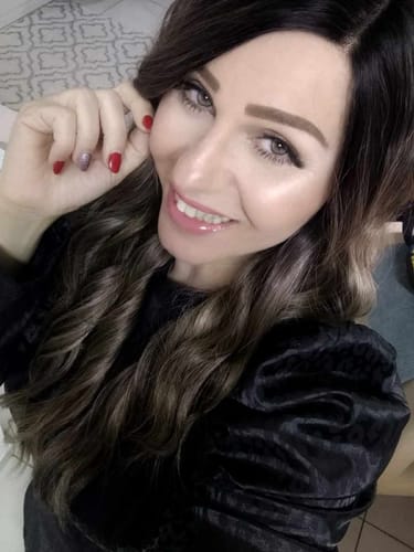 Customer photo review of פאה עם שביל לצד בליאז' חום שטני גלי