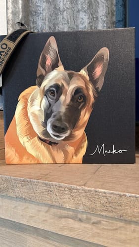 Customer photo review of Pet Art Canvas Wrap