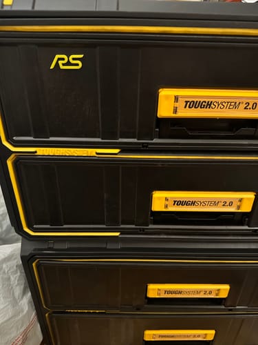 Customer photo review of RS Logo Acrylic Badges