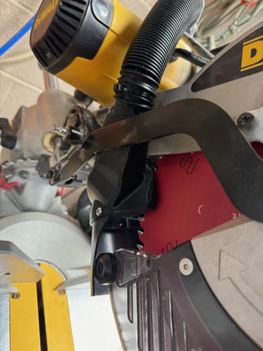 Customer photo review of DeWalt DWS779/780 Sliding Miter Saw Dust Collection