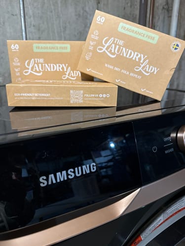 Customer photo review of Fragrance Free Laundry Sheets