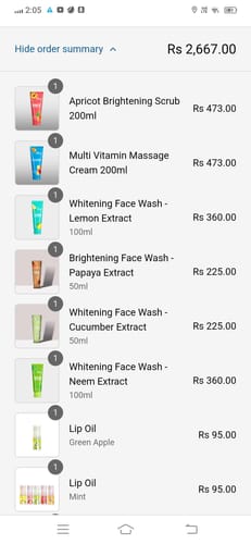 Customer photo review of Apricot Brightening Scrub 200ml