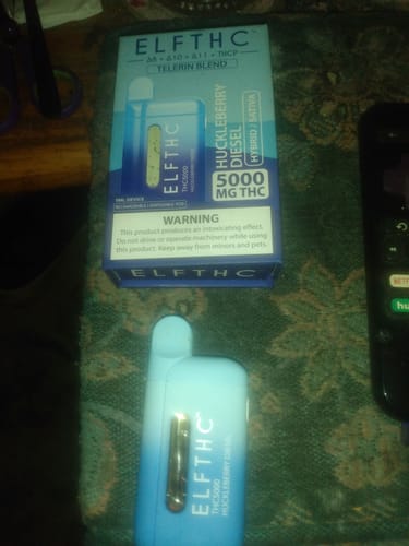 Customer photo review of Huckleberry Diesel - ELF THC Telerin Blend Disposable 5G