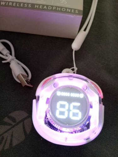 Customer photo review of Crystal Series Wireless Earphone Bluetooth