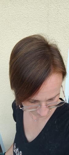 Customer photo review of Profi-Pflanzenhaarfarbe SET warmes Honig-Blond "warm honey blond"