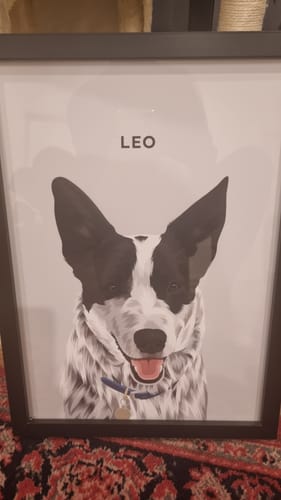 Customer photo review of Custom Pet Portrait - One Pet