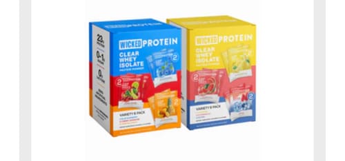 Customer photo review of WICKED Protein Powder Sampler Bundle Deal (PRE ORDER)