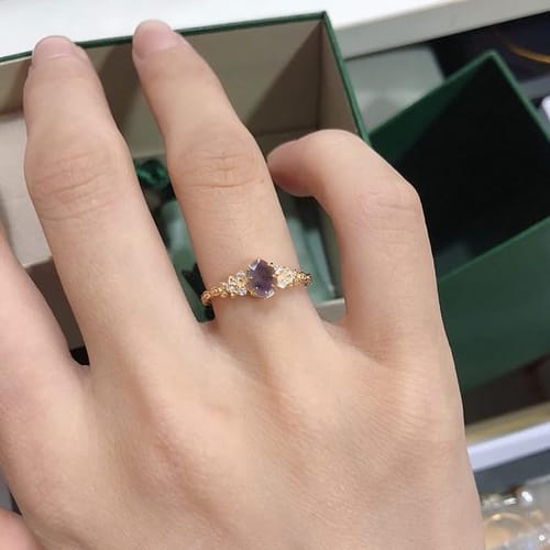 Customer photo review of Theia - Iolite Ring