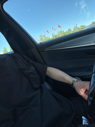 Customer photo review of Loose Short Sleeve Dropped Shoulder T-Shirt