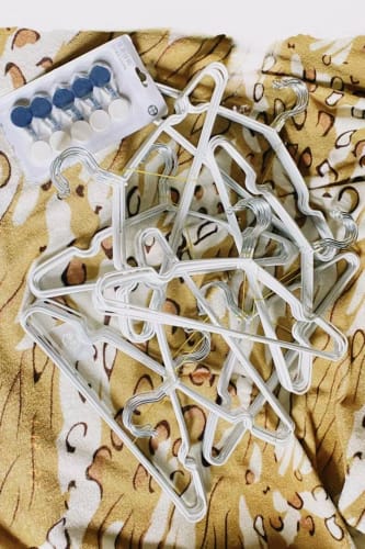 Customer photo review of Trending Item! Premium Colorful Stainless Steel Korean Style Non Slip Wire Hangers
