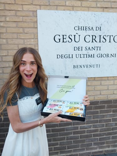 Customer photo review of Almond Vanilla Protein Bar