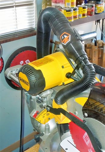 Customer photo review of DeWalt DWS779/780 Sliding Miter Saw Dust Collection