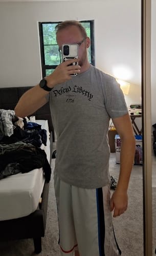 Customer photo review of Defend Liberty T-Shirt