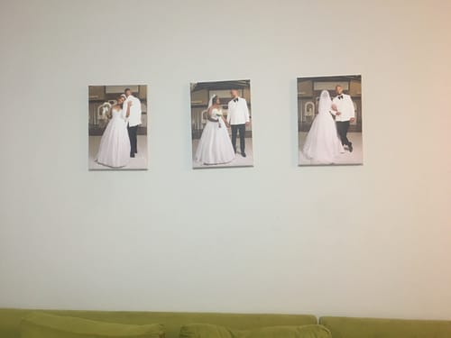 Customer photo review of 3 x A3 Canvas Combo