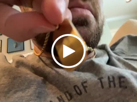 Customer video review of Matte Modern Dog Tag