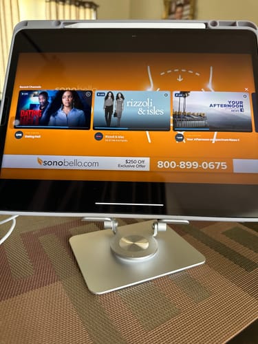 Customer photo review of Laptop Stand Aluminum Alloy Rotating Bracket
