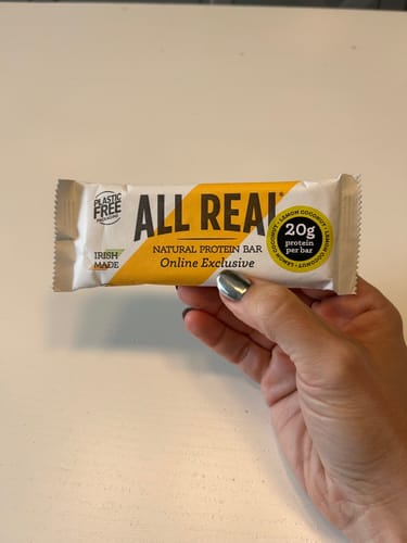 Customer photo review of Lemon Coconut Protein Bar