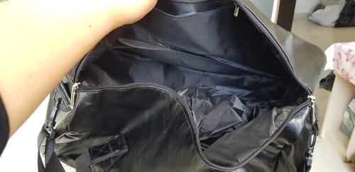 Customer photo review of Synthetic Leather Sports Gym Bag