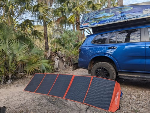 Customer photo review of 300W Solar Blanket Kit with Raptor Skin