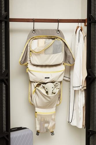 Customer photo review of TravelEase Portable Closet Carry On Hanging Packing Cubes