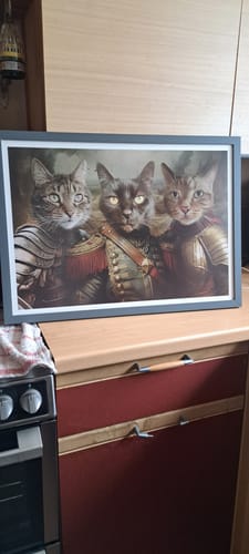 Customer photo review of The Heroic Brothers - Custom Pet Portrait