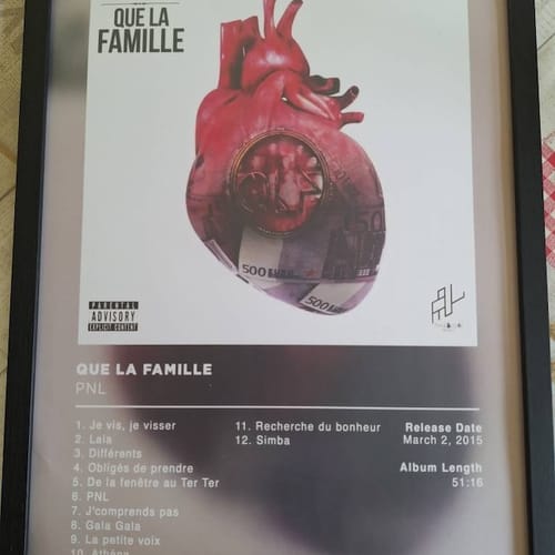 Customer photo review of Que la famille PNL Poster