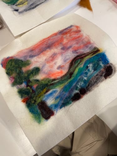 Customer photo review of 100% Wool Craft Felt By Yard