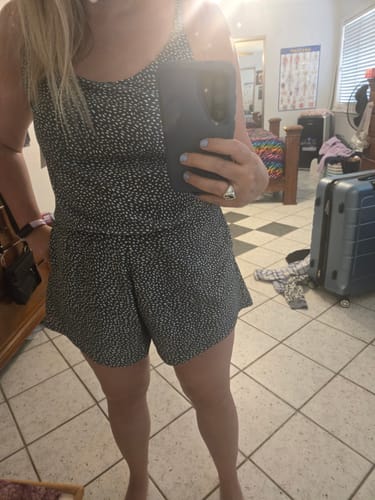 Customer photo review of rue swim romper