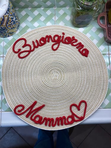 Olga A. review of Tovaglietta Americana Personalizzata con Nome image 1 out of 1