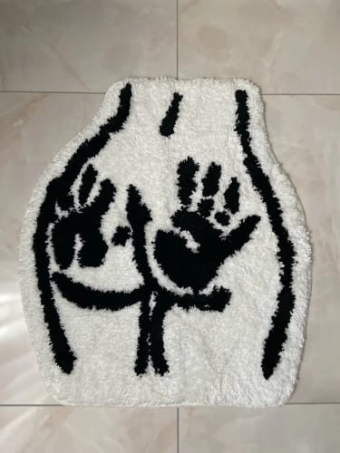 Customer photo review of Ass Butt Carpet Soft Tufted Rug for Bathroom Non-slip Absorb Water Plush Handmade floormat Bedroom Kitchen Toilet Carpet