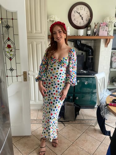Customer photo review of RIXO Gio Dress Micro Tulip Mixed