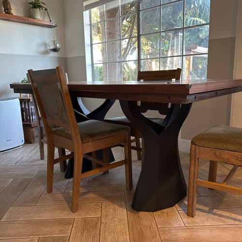 Customer photo review of Table Leg 413 Ramo 28H Modern Dining Furniture (One leg Only)