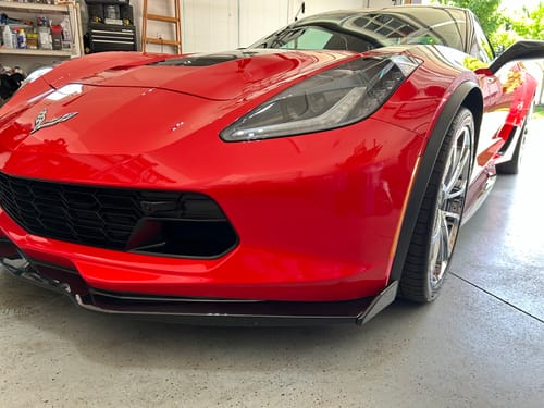 Dean D. review of Corvette C7 Stage 2 Carbon Flash Front Splitter Lip W/ Side Winglets image 1 out of 2