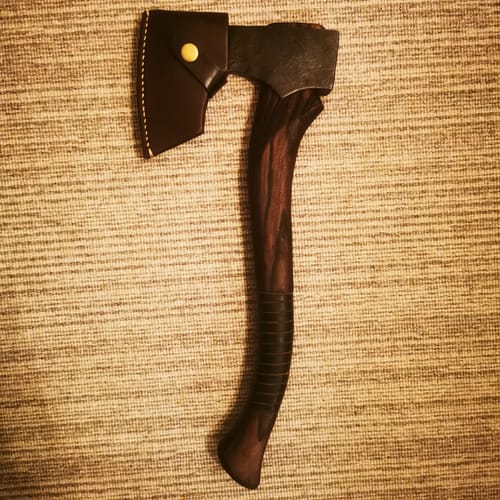 Customer photo review of Viking handmade hatchet “Balder”