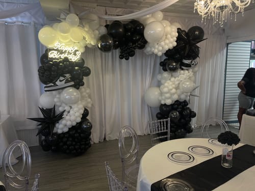 Customer photo review of 8x7.5ft Sturdy Portable Balloon Stand for Baby Showers & Birthdays & Wedding Events