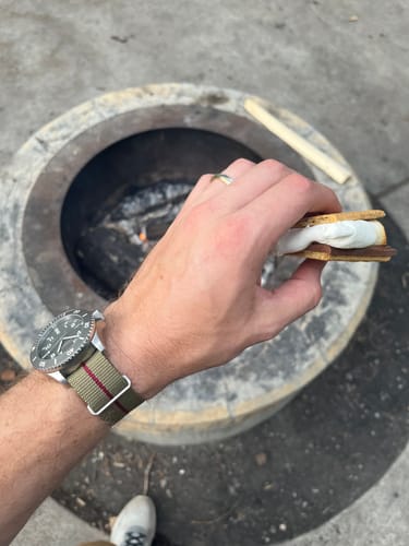 Customer photo review of Five Eye Nylon Watch Strap - Stripe