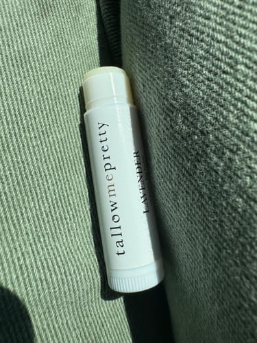 Customer photo review of Lavender Lip Balm