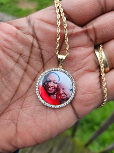 Customer photo review of *NEW* 14K Picture Pendant (Small) JTJ™