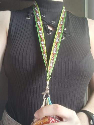 Customer photo review of Runaway Ghosts Lanyard